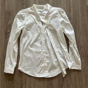 J. Crew Button Down with Tie Accent